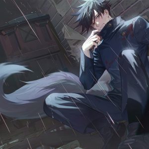 Megumi bajo la Lluvia
