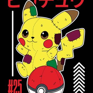 Pikachu de Parches y Costuras