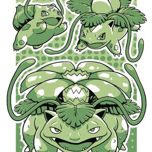 Evolución de Planta: Bulbasaur, Ivysaur y Venusaur