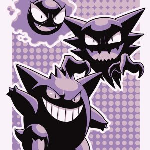 Trío Fantasma: Gastly, Haunter y Gengar