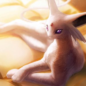 Espeon bajo la Luz Dorada