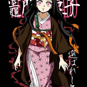 Nezuko: Kimono y Llamas