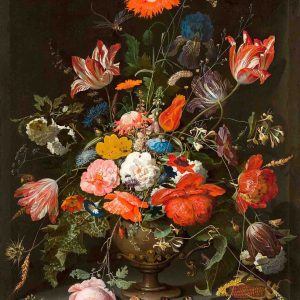 Ramo de Colores sobre Fondo Oscuro
