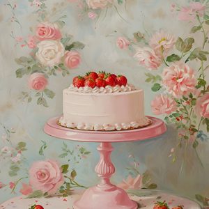 Pastel entre Rosas