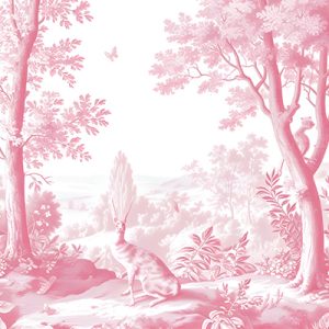 Bosque de Conejos en Rosa