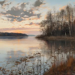 Atardecer sobre el Lago