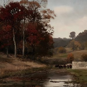 Arroyo entre Colinas de Otoño