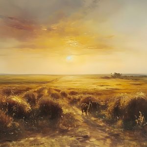 Cosecha al Atardecer