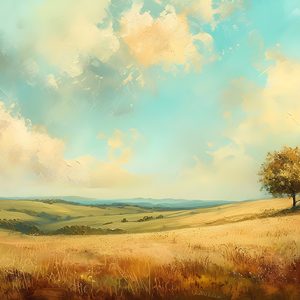 Árbol bajo el Cielo Turquesa