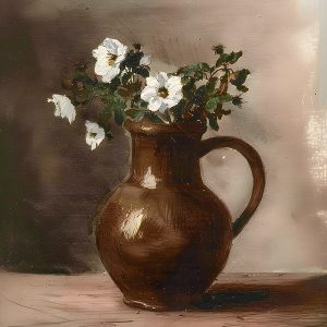 Flores en Jarra de Barro
