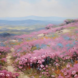 Colinas de Flores Rosas