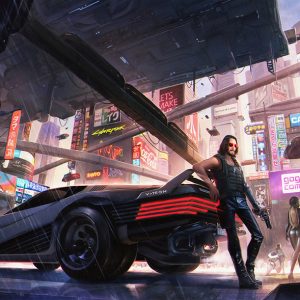 Johnny Silverhand en la Ciudad Lluviosa