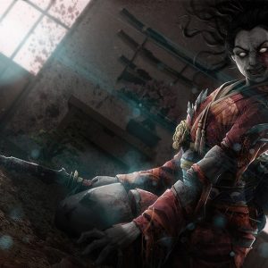 La Espíritu en Kimono Rojo