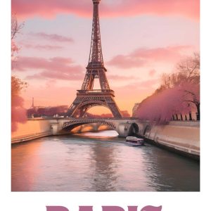 París Rosa al Atardecer