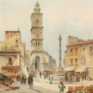 Mercado junto a la Torre