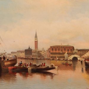 Ciudad sobre Reflejos Dorados