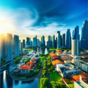 La ciudad entre agua y jardines