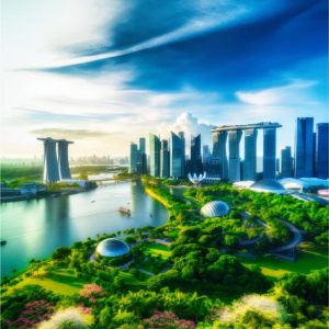 Singapur entre jardines y bahía